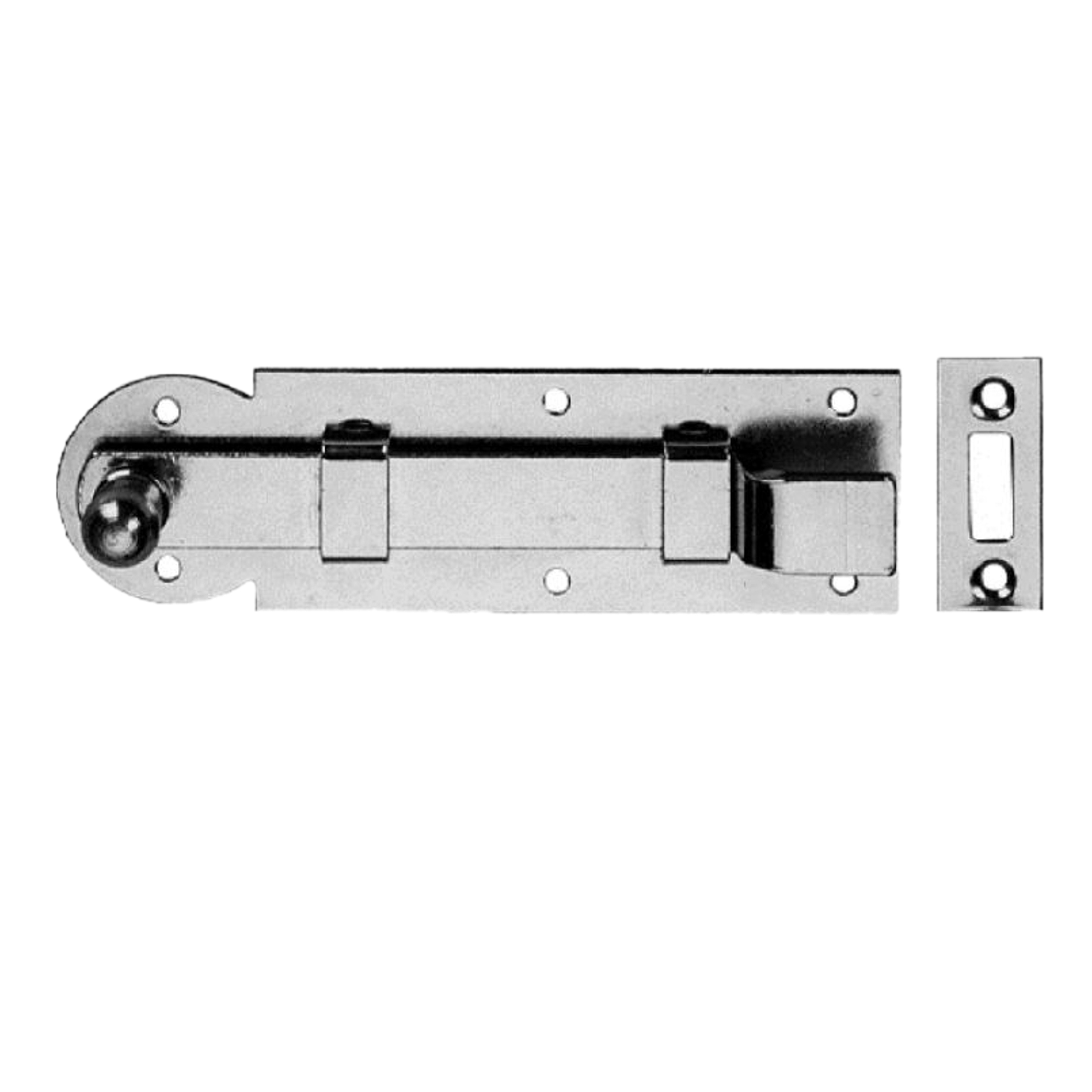 Schieberiegel Türriegel Fensterriegel verzinkt 80mm - gekröpft Serie SR001 Bild1