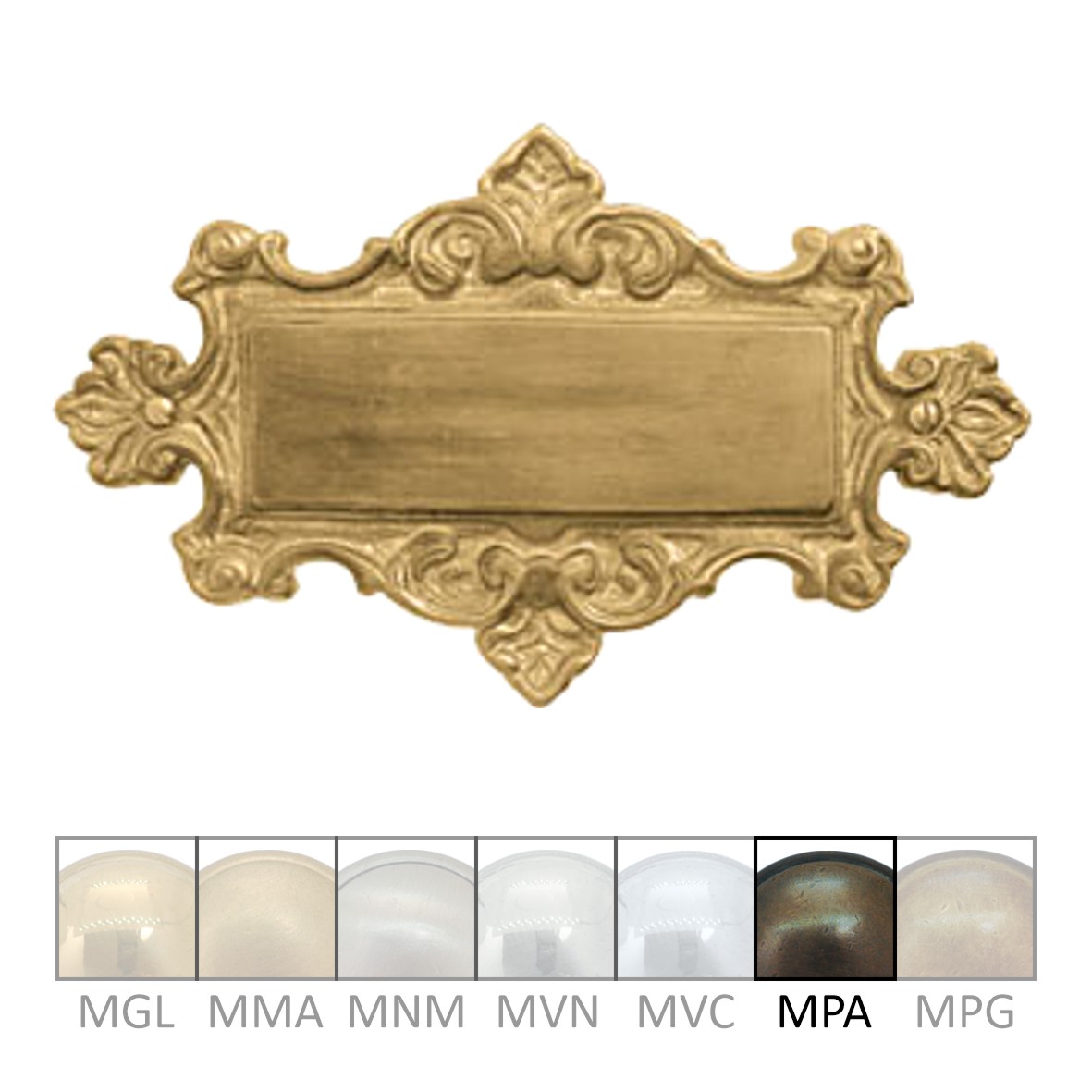 Namensschild Messing MPA 175x105mm Serie NS002 Bild1