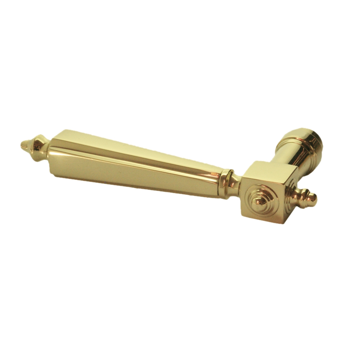 Zimmertürdrücker in Messing glänzend DIN Links Serie TD166 Bild1