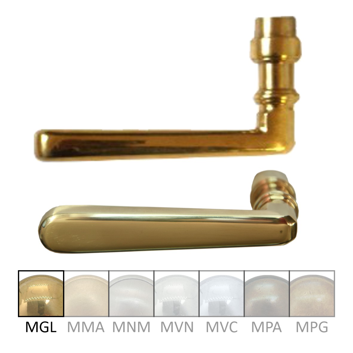 Haustürgriff aus Messing 120mm DIN Links Serie TD025 Bild1