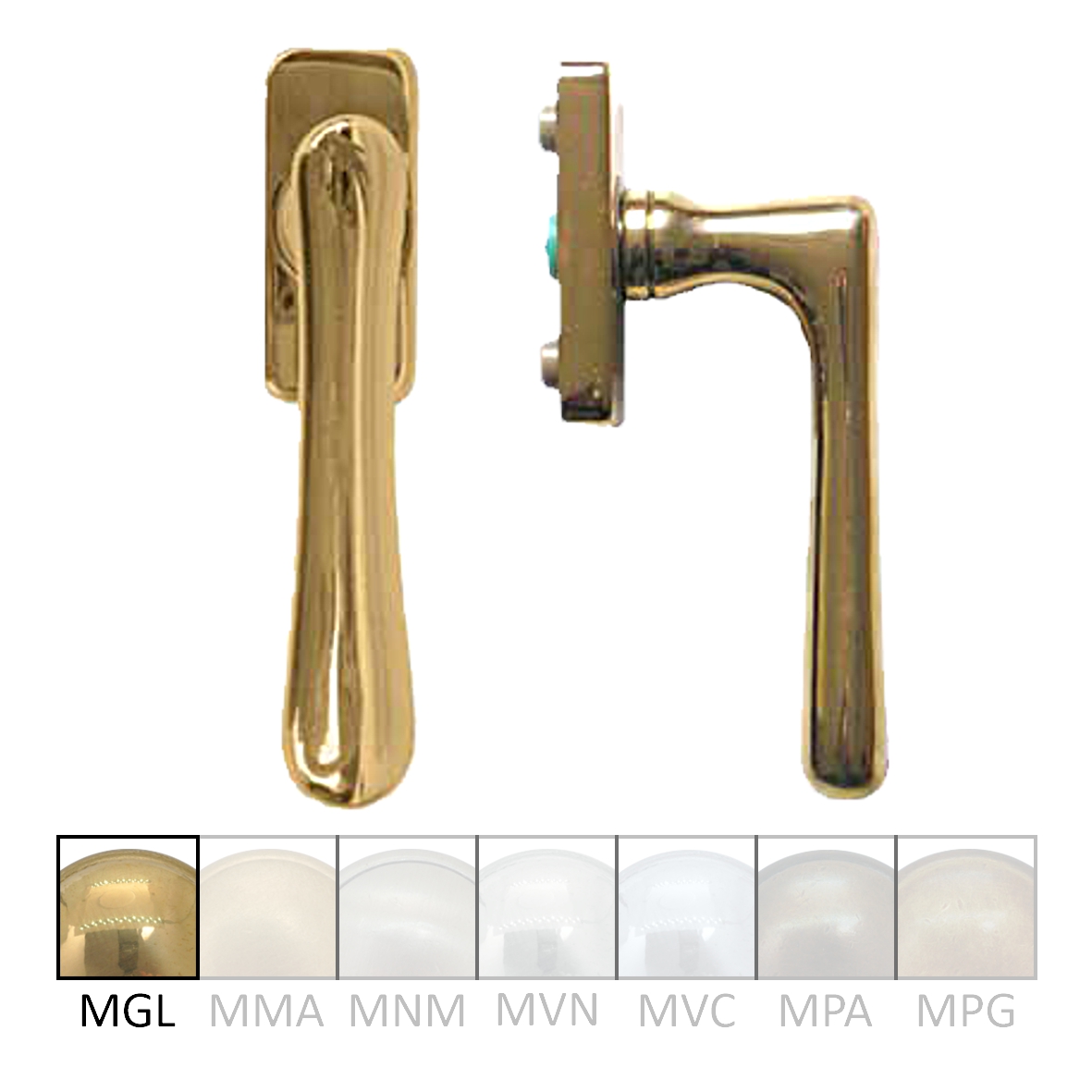 Fenstergriff auf Rasterrosette Nr. Fenstergriff auf Rasterrosette Nr.