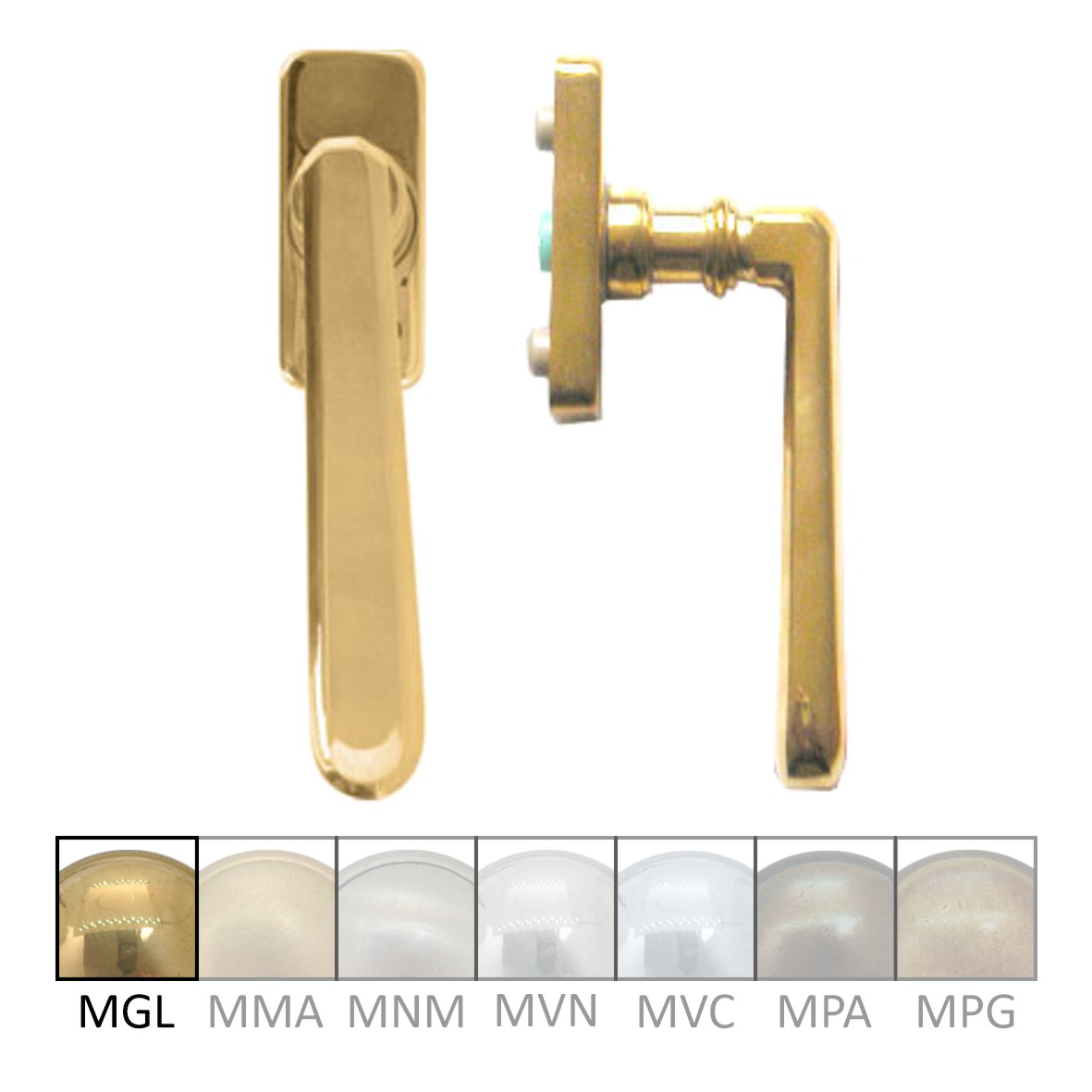 Fenstergriff auf Rasterrosette Nr. Fenstergriff auf Rasterrosette Nr.