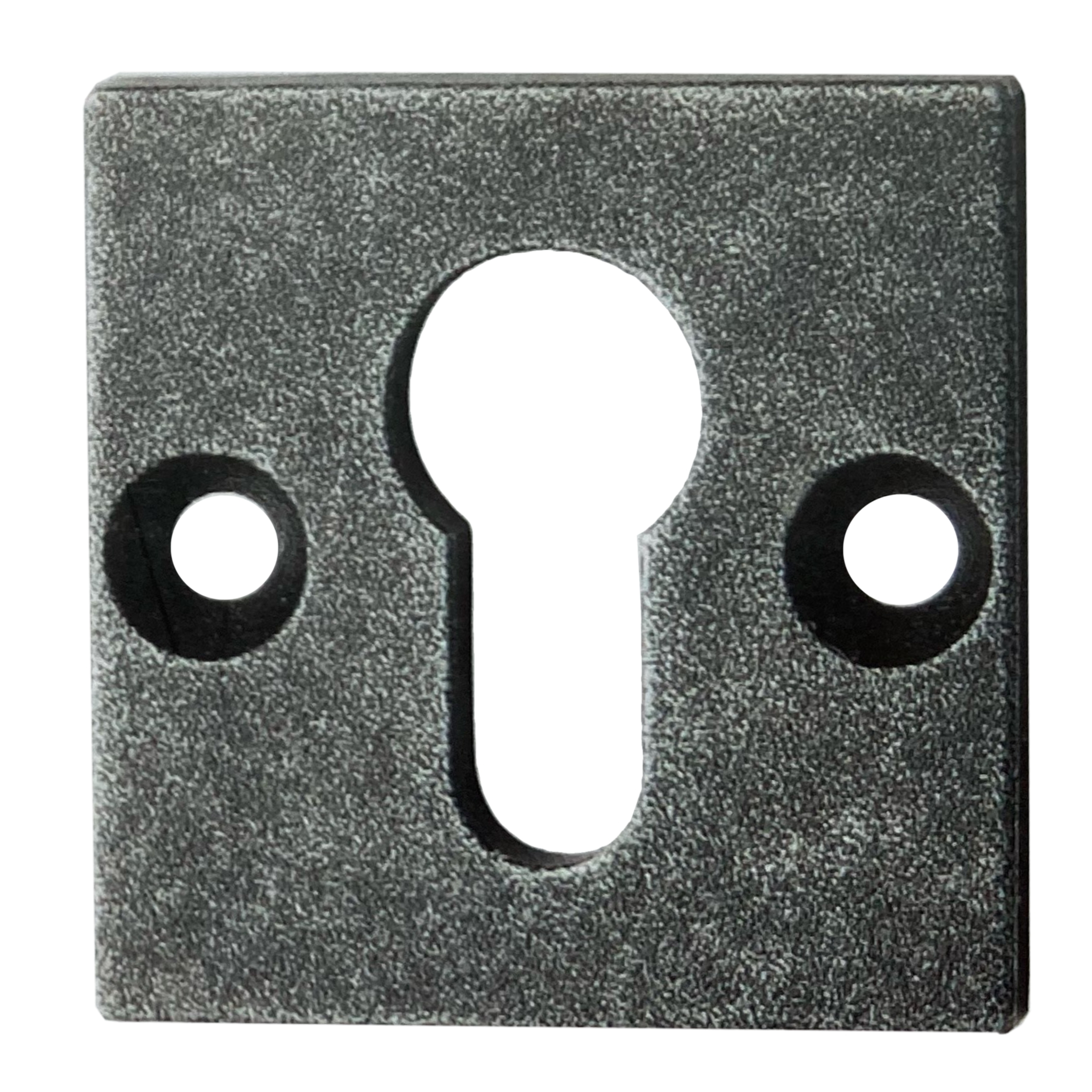 Bauhaus - Stil Sicherheitsrosette Innen PZ Eisen schwarz passiviert Serie TR505 Bild1