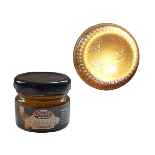 Gold-Creme 25 ml Gelbgold hell in Pastenform mit einer hohen Deckfähigkeit Serie GC001 Bild1