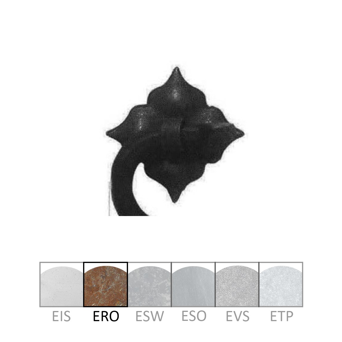 Rosette für Truhengriff, ERO, Maße B x H - 38 x 38mm Serie GR026 Bild1
