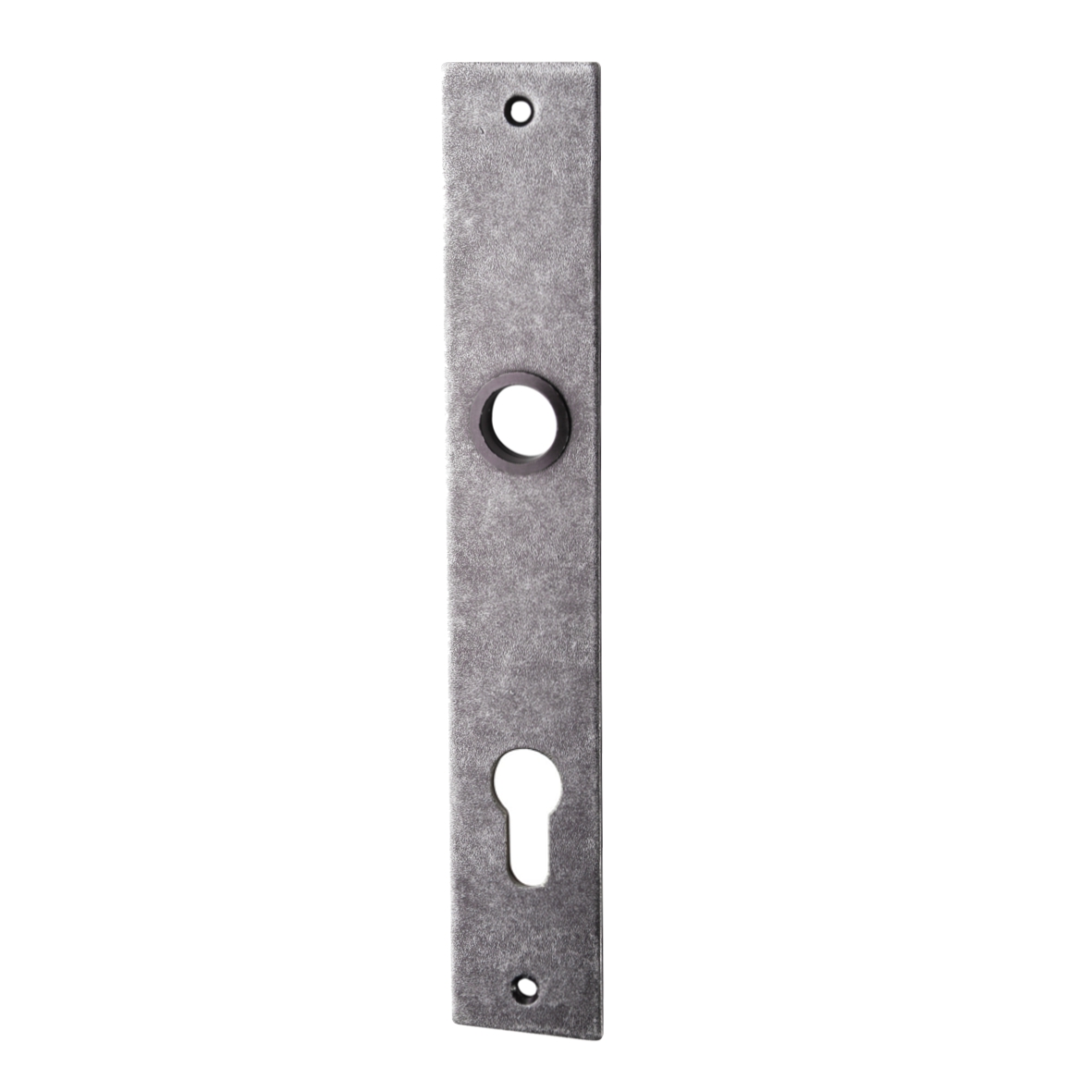 Bauhaus - Stil - Zimmertürschild Dist. 92 mm PZ, Eisen schwarz passiviert L x B