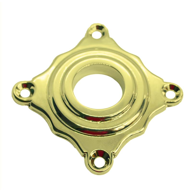 Türdrückerrosette (TD) Messing glänzend 61x 61 mm Serie TR150 Bild1