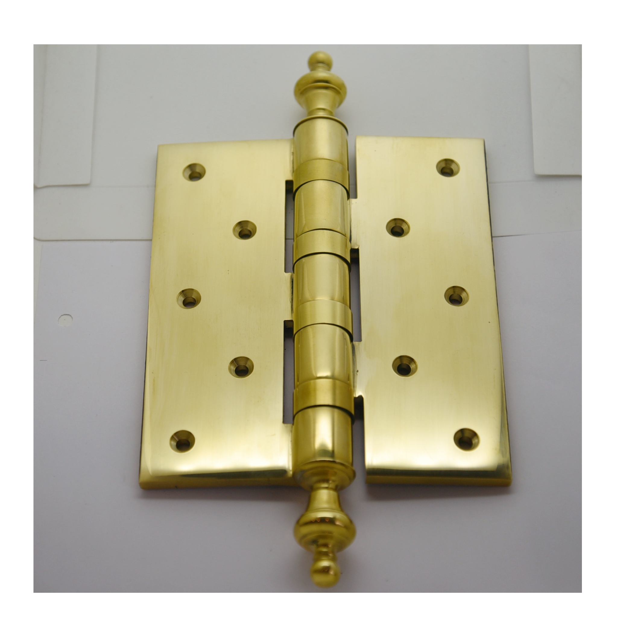 Türscharnier 150x130mm Rolle 22mm Messing glänzend Serie TB040 Bild1
